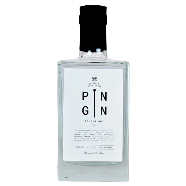Pin Gin London Dry - 40% - 70cl - Engelsk Gin
